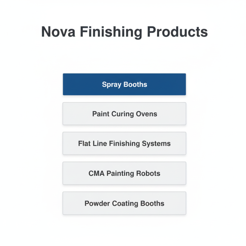 Novapro finishing products